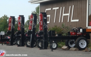 Horizontal / Vertical Log Splitter on Display